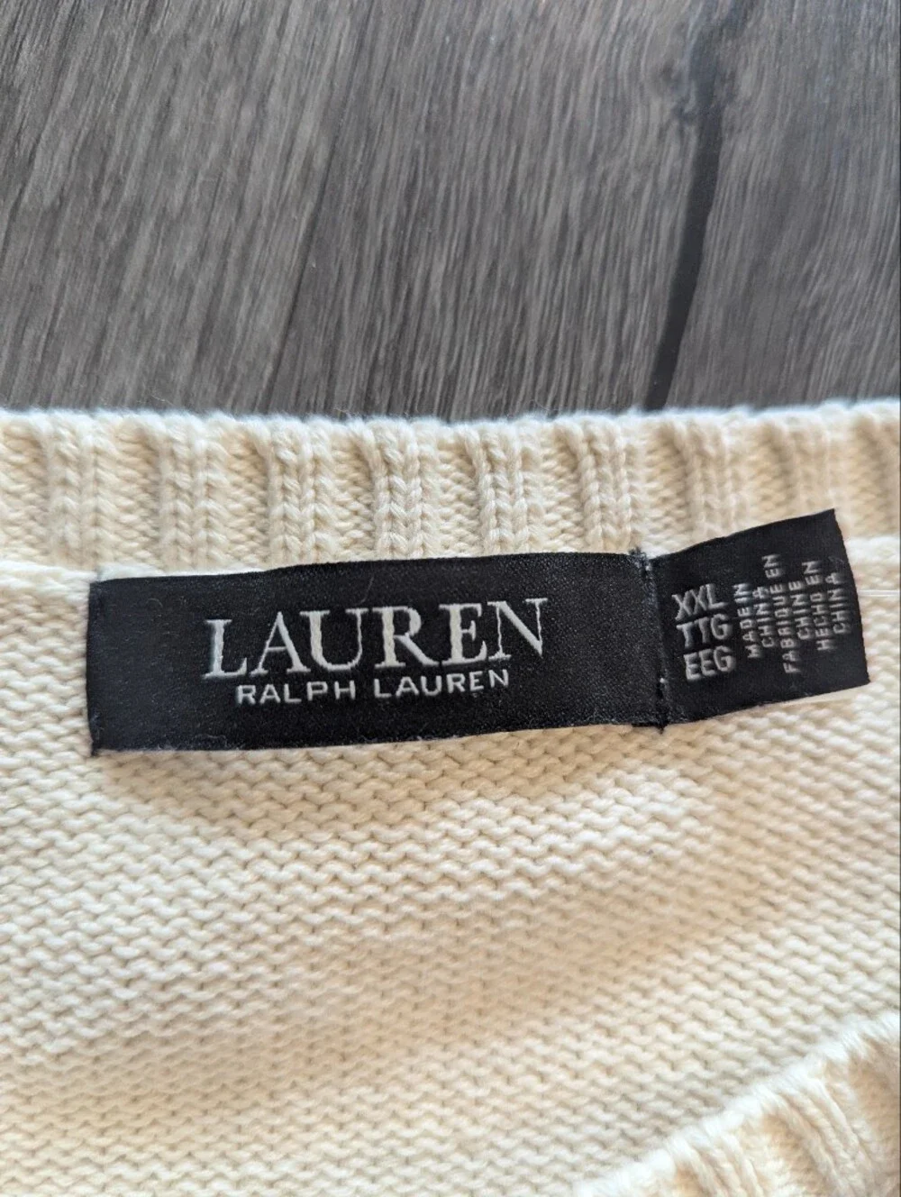NWT Lauren Ralph Lauren Vizsla Dog Cotton Sweater - Picture 4 of 5